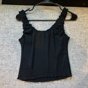 Black tank top